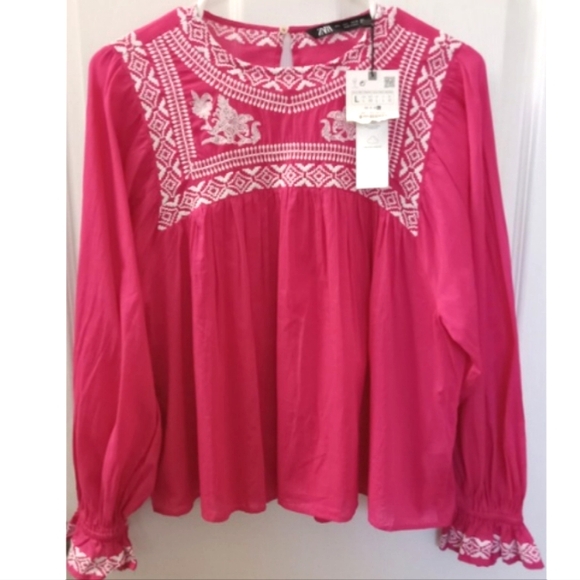 New Zara Blouse Size L - Picture 1 of 4